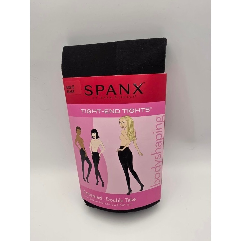 Spanx Tight End Tights Double Take Size‎ E Black Bodyshaping Size E